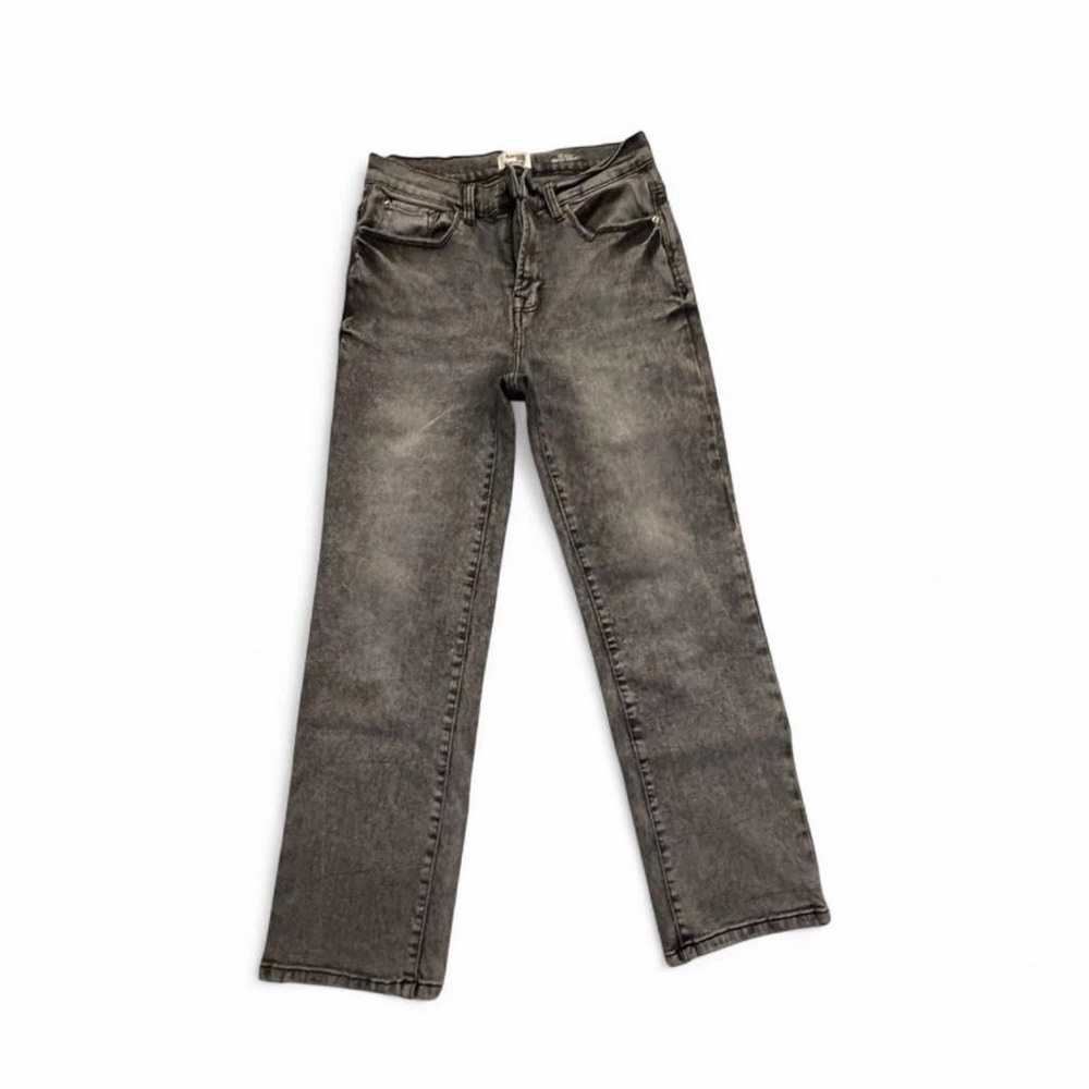 Kensie VintageBlue Washed Gray High-Rise Jeans